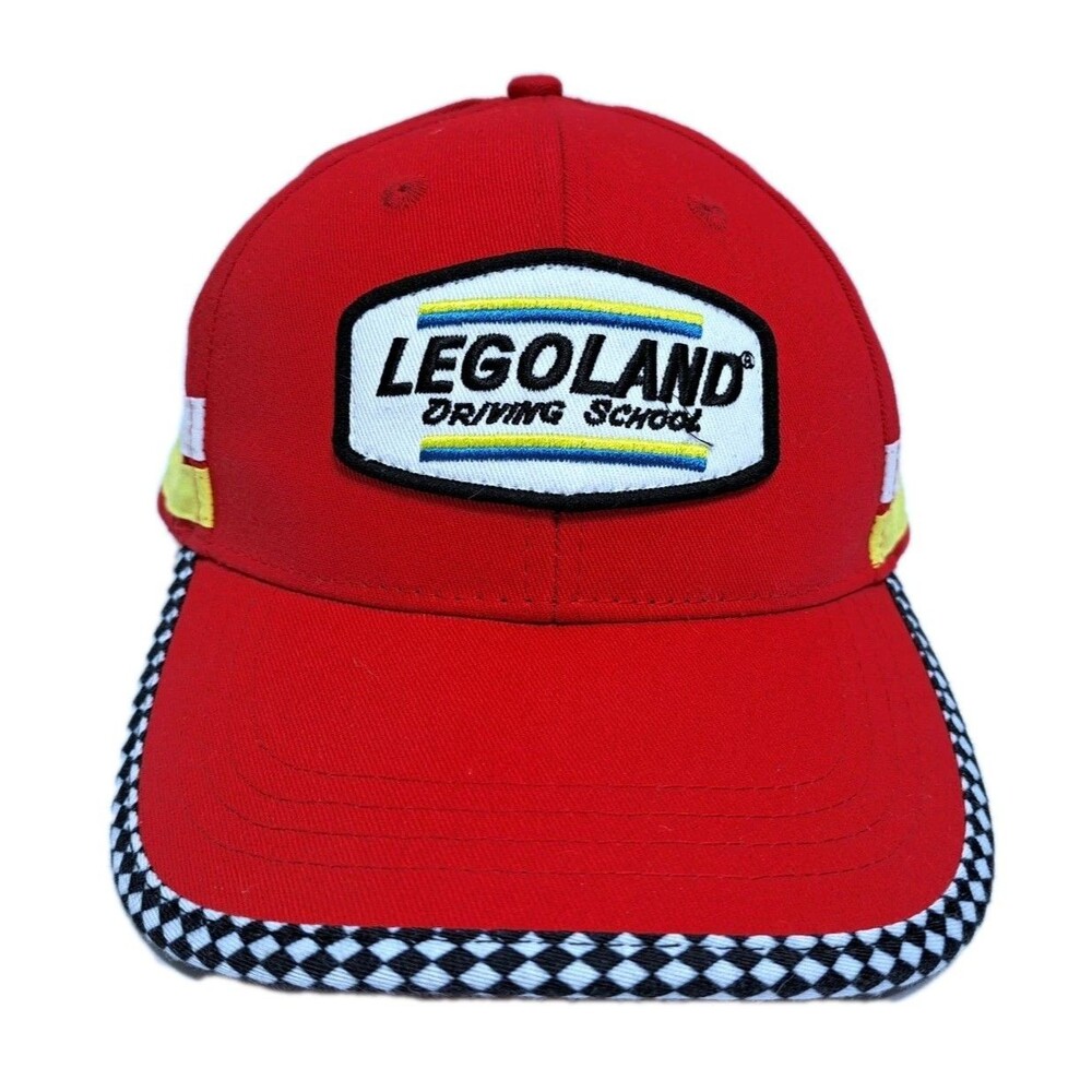 Legoland Driving School Baseball Style Snapback Adjustable Hat Cap Red Lego